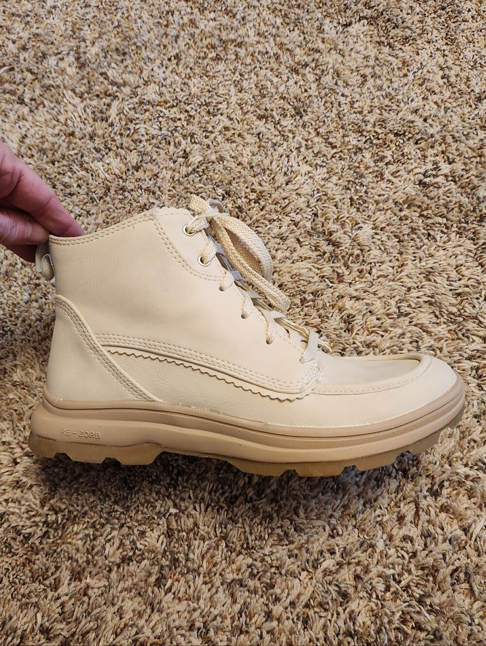 Womens Ryka Tan Casual Lace-Up Boots Size 6.5 NWT